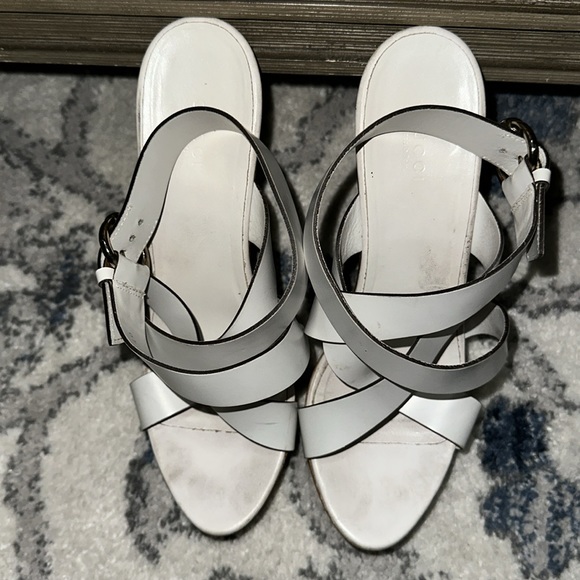 GUCCI WHITE LIBECCIO PLATFORM HEEL - Picture 3 of 8